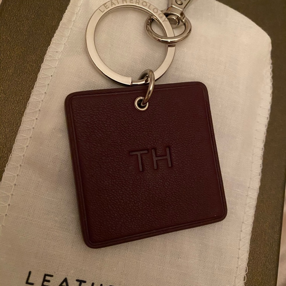Leatherology Monogramed Keychain